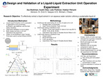 Design and Validation of a Liquid-Liquid Extraction Unit Operation Experiment