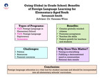 Going Global in Grade School: Benefits of Foreign Language Learning for Elementary-Aged Youth