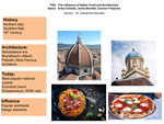 The Influence of Italian Food and Architecture