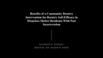 Benefits of a Community Reentry Intervention for Reentry Self-Efficacy in Homeless Shelter Residents With Past Incarceration