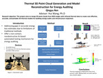 Thermal 3D Point Cloud Generation and Model Reconstruction for Energy Auditing