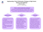 Implementing Critical Mathematics Pedagogy in High School: Impacts and Challenges