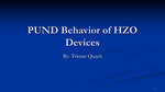 PUND Behavior of an HZO Device
