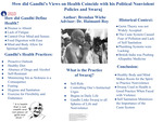 How did Gandhi’s Views on Health Coincide with his Political Nonviolent Policies and Swaraj