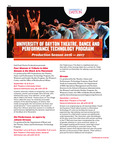 2016-17 Production Season: Theatre, Dance and Performance Technology Program by University of Dayton
