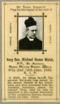 Father Michael Walsh memorial holy card