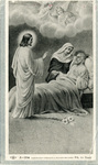 Jesus and ill man memorial holy card