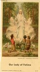 Our Lady of Fatima holy card