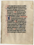 Vellum leaf from a medieval manuscript connected to Otto Ege by Catholic Church