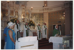 Five priests pray the Mass at 2002 National Convention