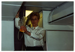 Lithuanian Airlines flight attendant