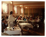 Woman speaking at the New England District Fall Convention, 1962