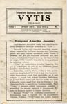 Vytis, Volume 1, Issue 1 (October 21, 1915) by Knights of Lithuania