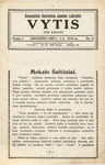 Vytis, Volume 1, Issue 4 (December 1, 1915) by Knights of Lithuania