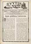 Vytis, Volume 4, Issue 10 (July 15, 1918)