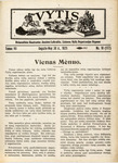 Vytis, Volume 11, Issue 10 (May 30, 1925) by Knights of Lithuania