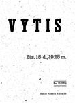 Vytis, Volume 11, Issue 11 (June 15, 1925)