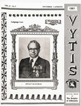Vytis, Volume 67, Issue 9 (November 1981) by Knights of Lithuania