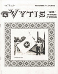 Vytis, Volume 72, Issue 9 (November 1986) by Knights of Lithuania