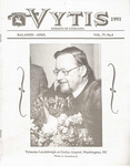 Vytis, Volume 77, Issue 4 (April 1991) by Knights of Lithuania