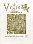 Vytis, Volume 82, Issue 7 (July 1996) by Knights of Lithuania
