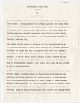 Draft of Bernard L. Whelan's Distinguished Alumnus Award Citation